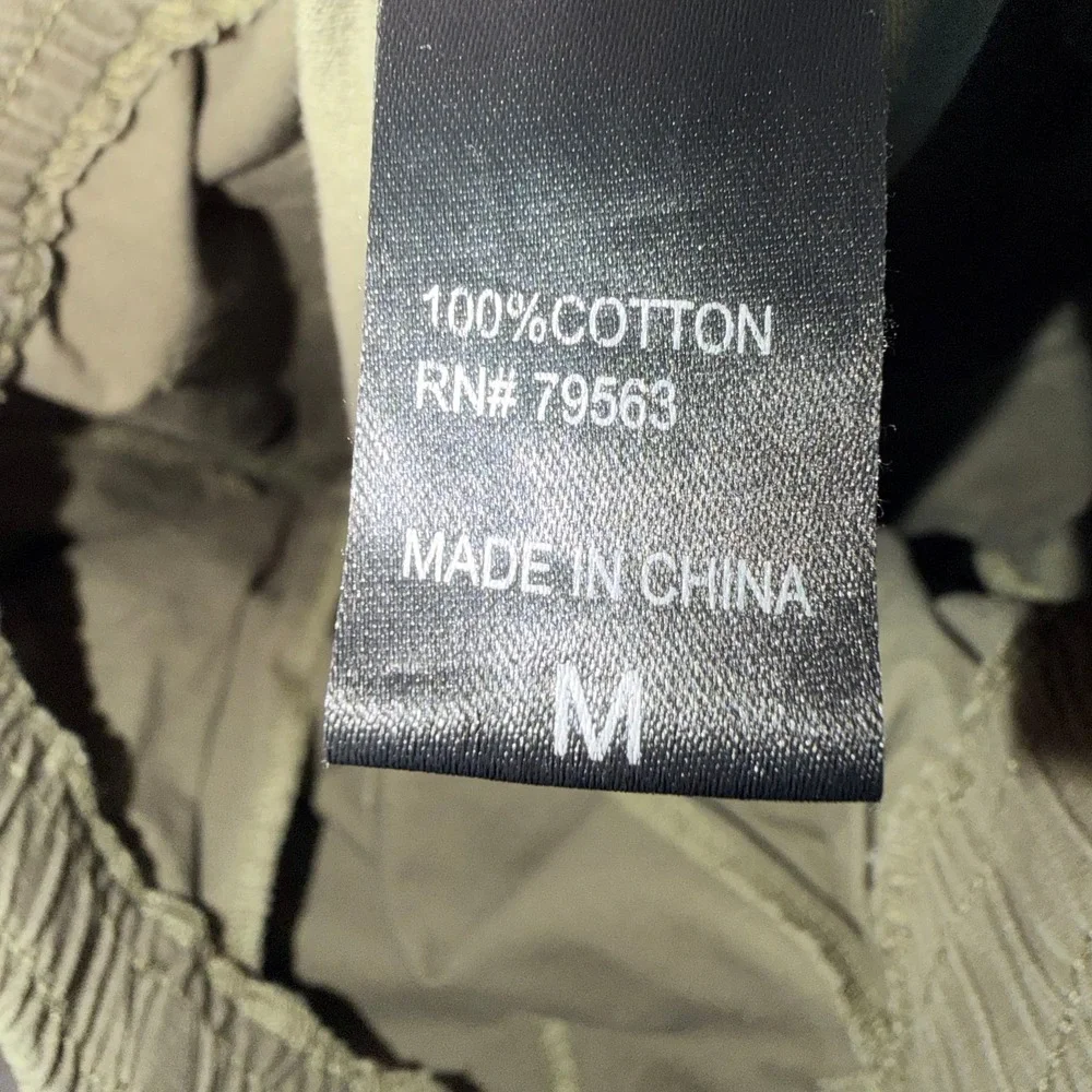 Spitfire Mens Cargo Pants Size M Olive Green Bighead Logo Skate Belted Cotton - Picture 2 of 7